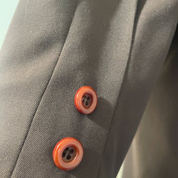 Vintage American Bazaar Women's Brown Trench Coat 12p Removable Lining - Picture 4 of 13